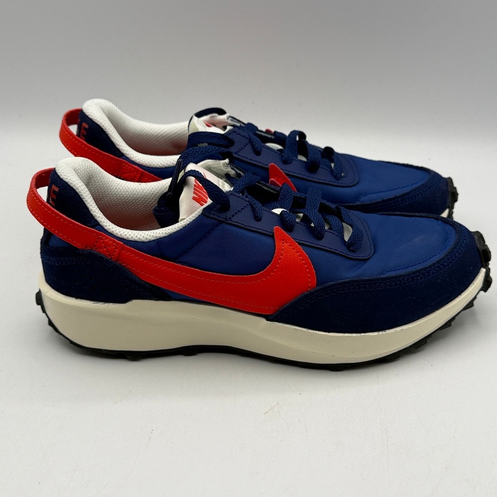 Nike Waffle Debut Shoes Women Size 6.5 Blue Void Picante Red Retro IB4364-492